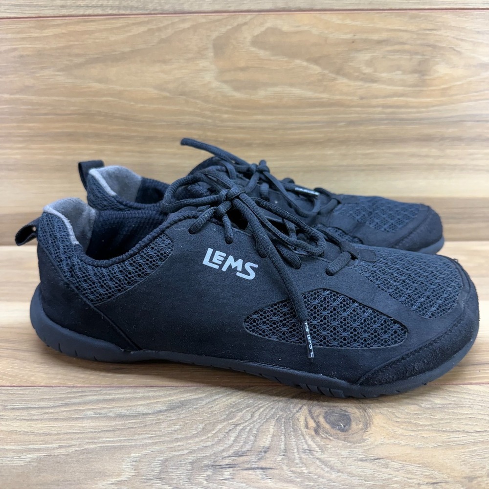 LEMS Primal 3 Barefoot Sneakers Mens 10 Black Minimalist Trail Outdoor Light